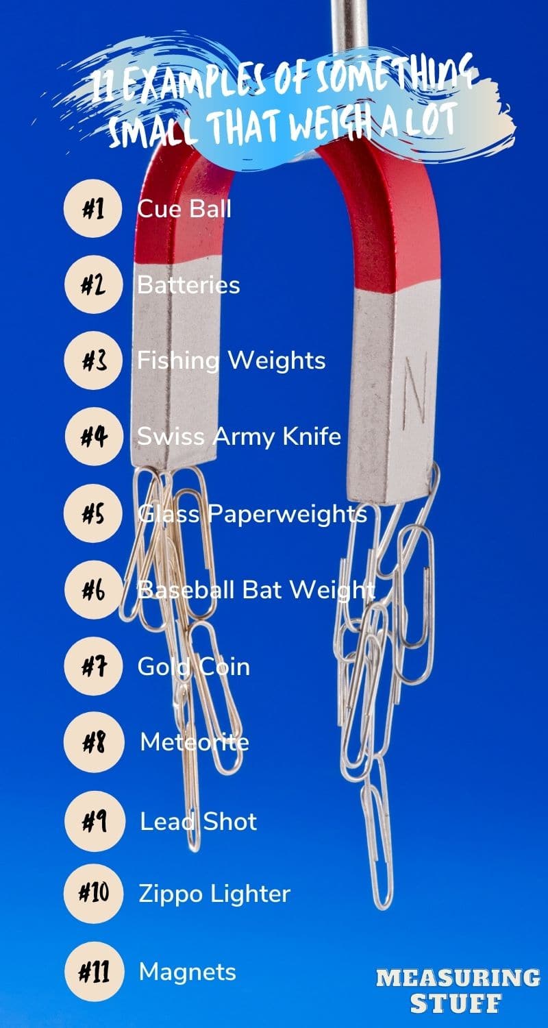 11 Examples Of Something Small That Weigh A Lot Measuring Stuff